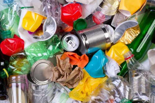 Construction site generating waste materials