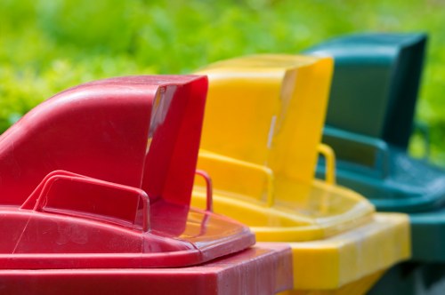 Composting garden waste to enrich soil in Penge garden