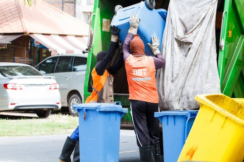 Recycling bins in Penge neighborhood
